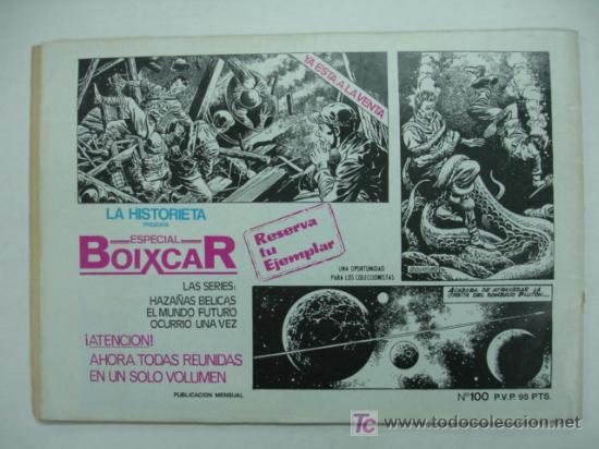 Tebeos: HAZA&Ntilde;AS B&Eacute;LICAS. N&ordm; 100. (BOIXCAR) - Foto 3