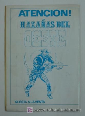 Tebeos: HAZA&Ntilde;AS DEL OESTE. N&ordm; 8. 1987. - Foto 3
