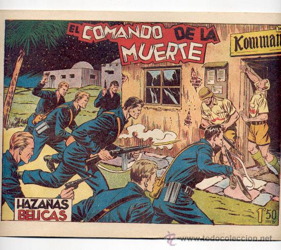 Tebeos: HAZA&Ntilde;AS B&Eacute;LICAS - &rdquo;EL COMANDO DE LA MUERTE&rdquo; - N&ordm; 14 - TORAY. - Foto 1