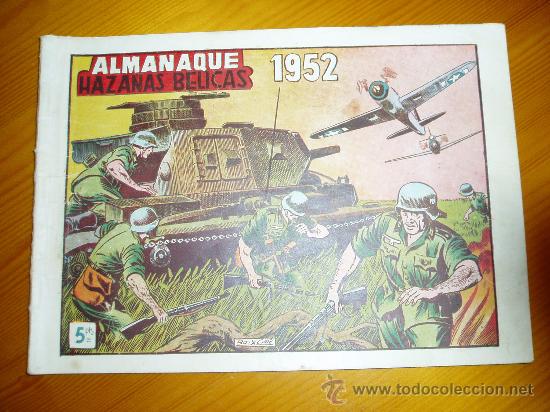 Tebeos: HAZA&Ntilde;AS BELICAS ALMANAQUE  1952. ORIGINAL. TORAY. - Foto 1