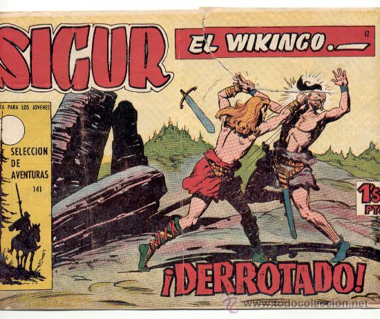 Tebeos: SIGUR EL VIKINGO - N&ordm; 12 - &rdquo;&iexcl;DERROTADO!&rdquo;.- TORAY. - Foto 1