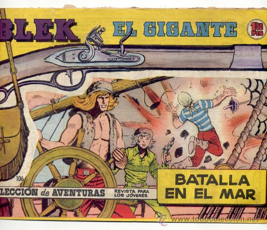 Tebeos: BLEK, EL GIGANTE - N&ordm; 106 - &rdquo;BATALLA EN EL MAR - TORAY. - Foto 1