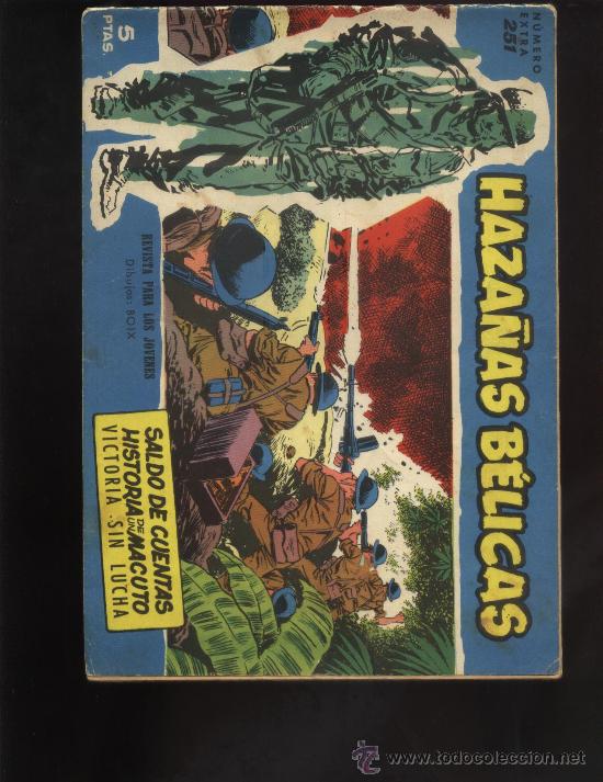 Tebeos: HAZA&Ntilde;AS BELICAS  AZULES N&ordm; 251 - Foto 1