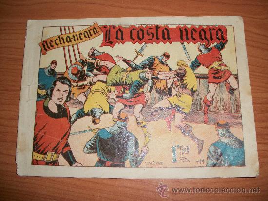 Tebeos: FLECHA NEGRA N&ordm; 14 EDITORIAL TORAY 1950 ORIGINAL - Foto 1