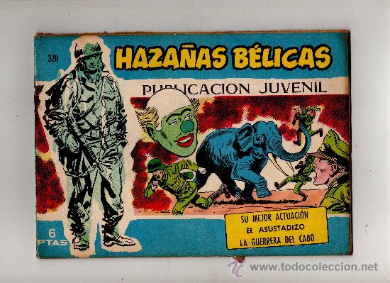 Tebeos: (M-3) HAZA&Ntilde;AS BELICAS NUM 320 - SE&Ntilde;ALES DE USO - Foto 1