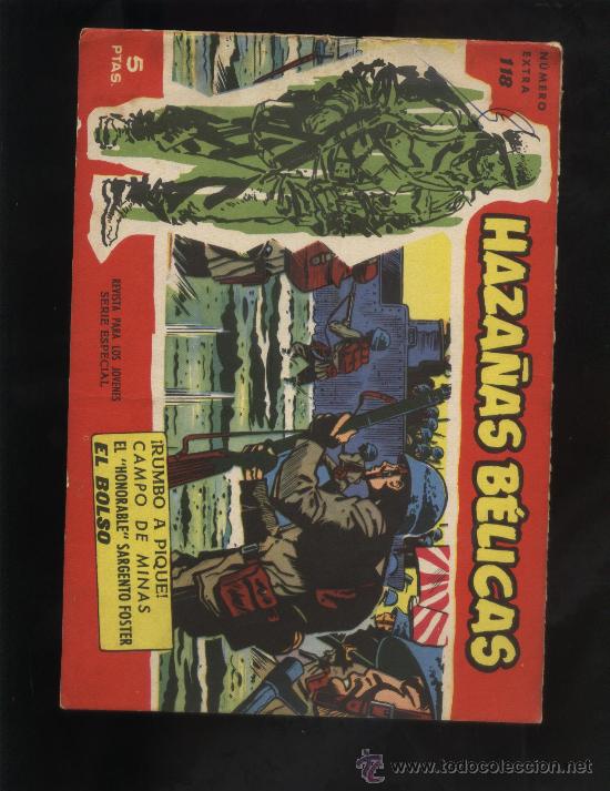 Tebeos: HAZA&Ntilde;AS BELICAS ROJAS N&ordm; 118 - Foto 1