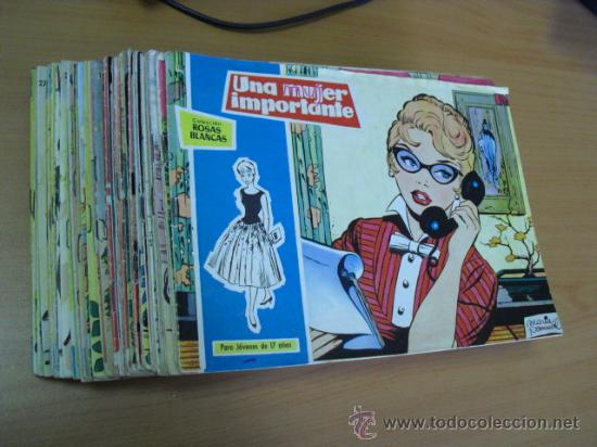 Tebeos: lote de 62 tebeos de rosas blancas 1958, de toray - Foto 1
