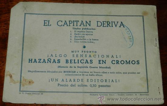 Tebeos: El Capitan Deriva n&ordm; 5 - Ediciones Toray 1951, - Foto 2