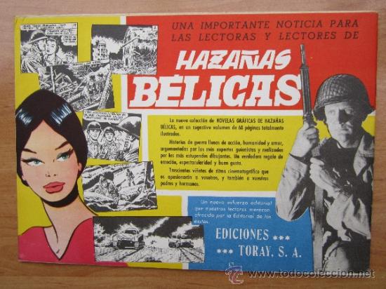 Tebeos: extra 20 haza&ntilde;as belicas , ediciones toray - original como nuevo - Foto 3