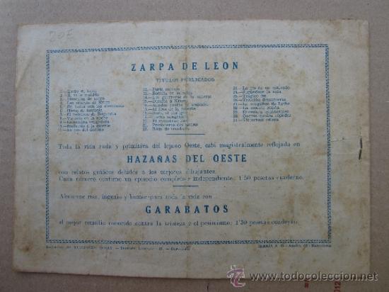 Tebeos: zarpa de leon ,numero 31 , victoriosa odisea , ediciones toray , original - Foto 3