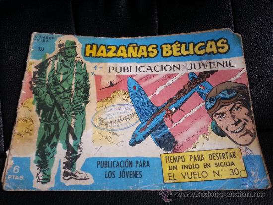 Tebeos: HAZA&Ntilde;AS  BELICAS   N&ordm;  333     TORAY - Foto 1