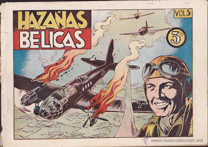 Tebeos: COMIC HAZA&Ntilde;AS BELICAS 1&ordf; SERIE TOMO N&ordm; 5 - Foto 1