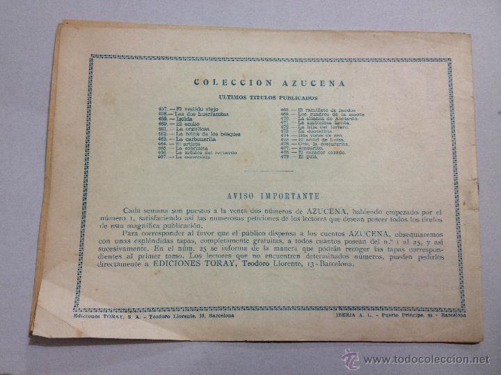 Tebeos: Coleccion Azucena - El guia , n&ordm; 479 Ediciones Toray - Foto 2