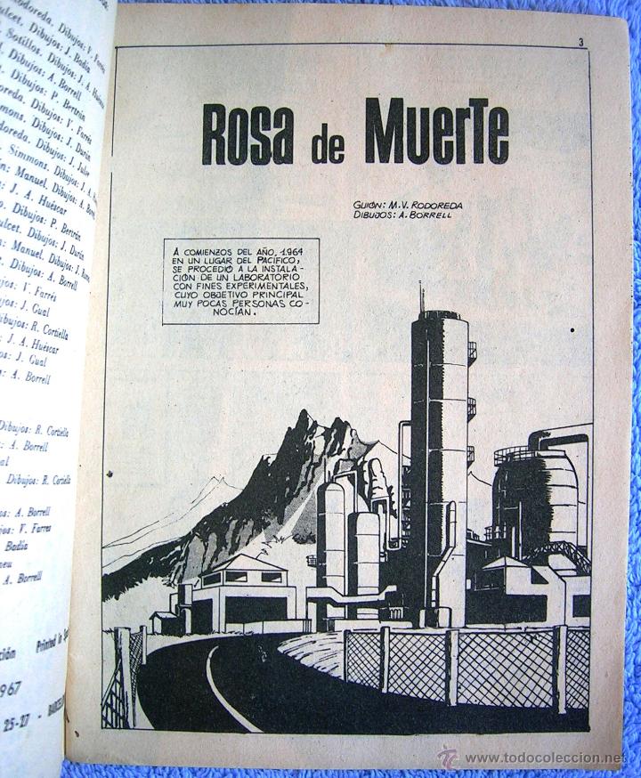 Tebeos: ESPIONAJE - ROSA DE MUERTE. EDIT. TORAY, NUM.: 55, EN 1967. - Foto 4