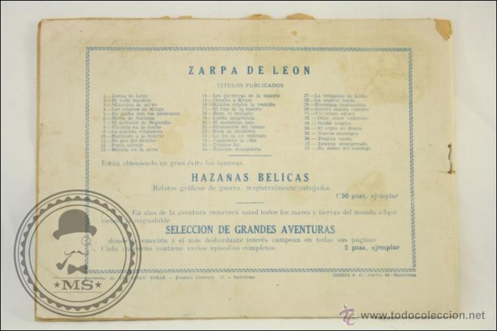 Tebeos: Antiguo C&oacute;mic El Poder del Enemigo con Zarpa de Le&oacute;n - N&ordm; 38 - Ed. Toray - 1950 - Foto 2