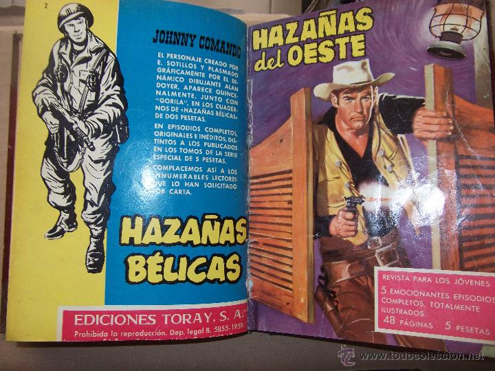 Tebeos: TOMO CON 14 TEBEOS DE HAZA&Ntilde;AS DEL OSTE TORAY . - Foto 5