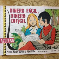Tebeos: AZUCENA - DINERO FACIL, DINERO DIFICIL - ANTIGUA PUBLICACIÓN JUVENIL FEMENINA. AÑO 1970. NUM.1152. Lote 46581766