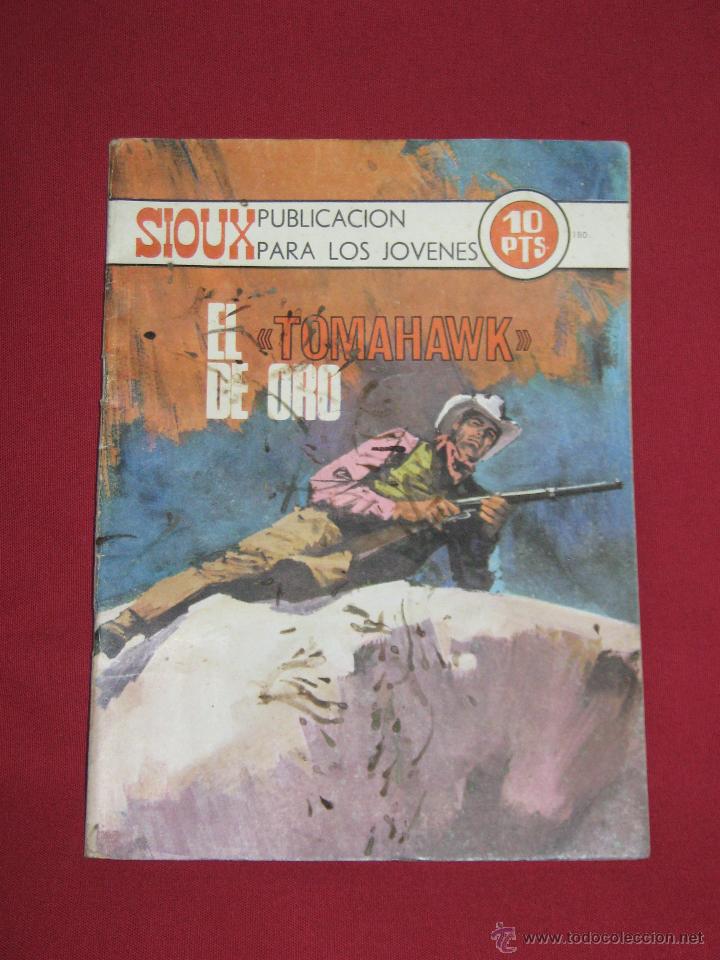 Tebeos: SIOUX - N&ordm; 180 - EL TOMAHAWK DE ORO - MANCHAS EN PORTADA - Foto 1