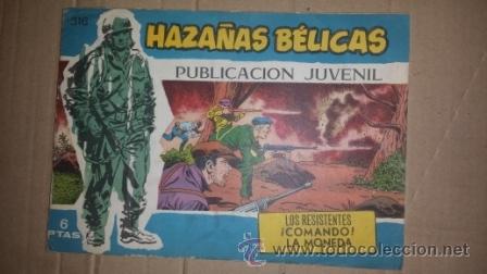Tebeos: HAZA&Ntilde;AS BELICAS N&ordm; 316 - Foto 1