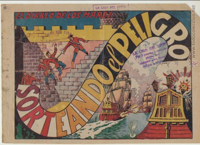 Tebeos: El Diablo de los Mares n&ordm; 50. Toray 1947. - Foto 1