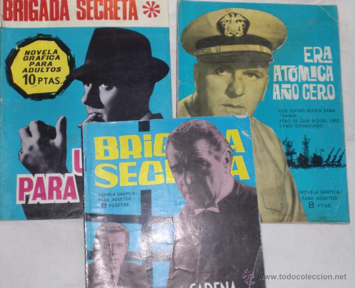 Tebeos: Lote de 8 comic brigada secreta - Foto 2