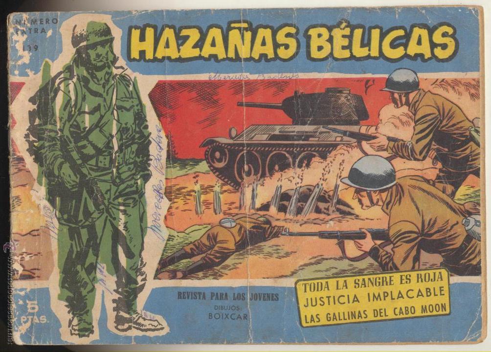 Tebeos: Haza&ntilde;as B&eacute;licas  Azul Extra n&ordm;  139. - Foto 1