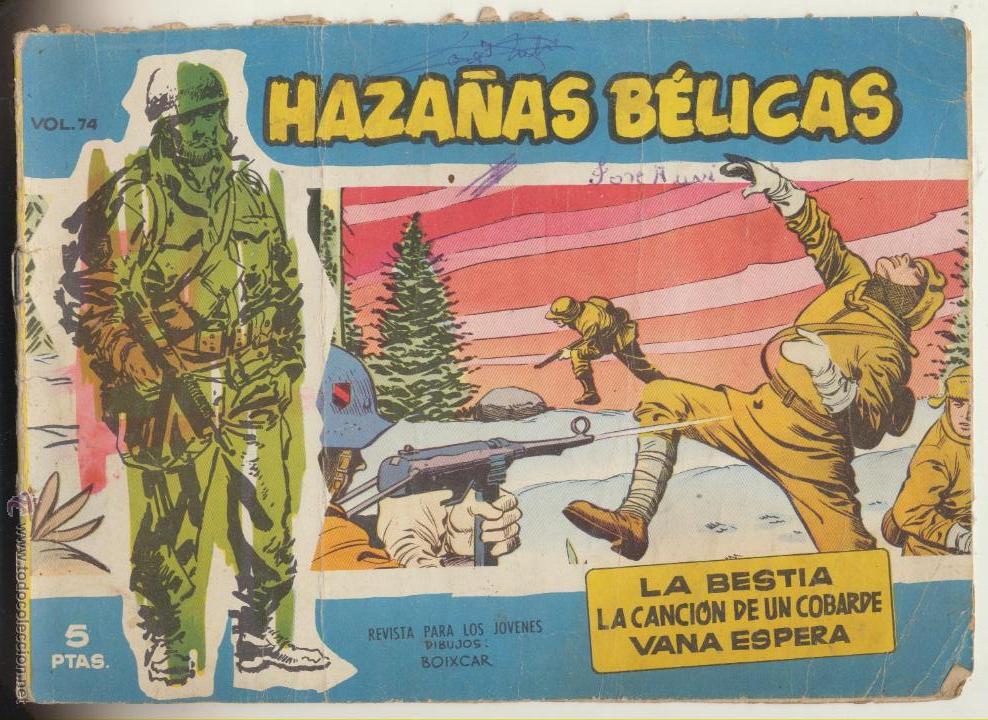 Tebeos: Haza&ntilde;as B&eacute;licas  Azul n&ordm;  74. - Foto 1