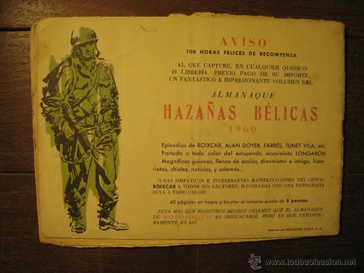 Tebeos: HAZA&Ntilde;AS DEL OESTE - N&ordm; 6 - EDICIONES TORAY 1959 - Foto 5