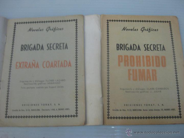 Tebeos: 2 brigada secreta uno a&ntilde;o 1964 otro 1965 - Foto 2