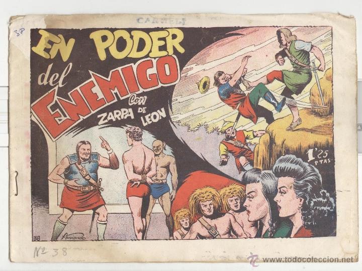 Tebeos: Toray.edici&oacute;n original . zarpa de leon 38. en poder del enemigo. - Foto 1