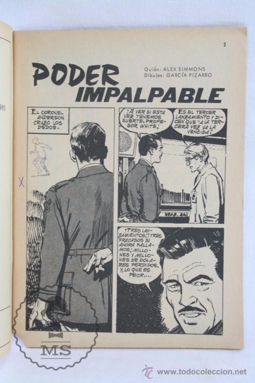 Tebeos: C&oacute;mic / Novela Gr&aacute;fica de Espionaje - Poder Impalpable. N&ordm; 6 - Ed. Toray - A&ntilde;os 60 - Foto 2