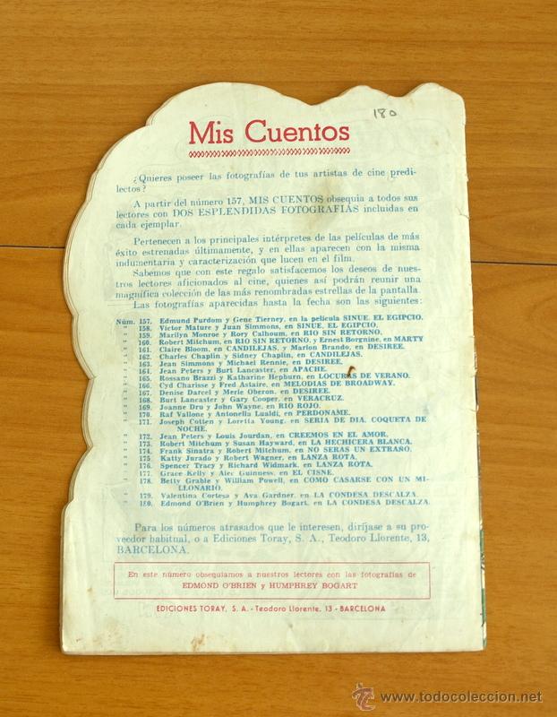 Tebeos: Colecci&oacute;n mis Cuentos n&ordm; 180 - Ediciones Toray - Foto 3