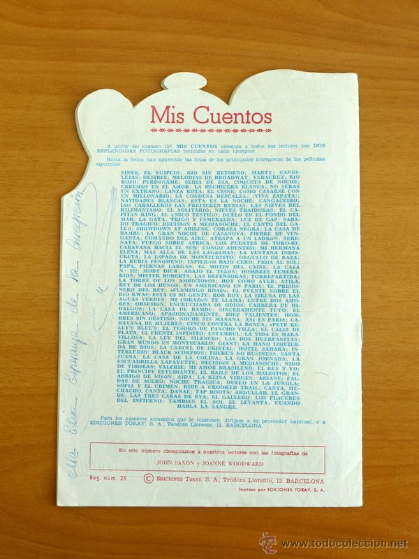 Tebeos: Colecci&oacute;n mis Cuentos n&ordm; 310 - Ediciones Toray - Foto 3