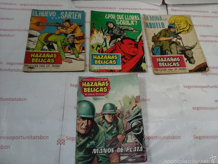 Tebeos: LOTE - HAZA&Ntilde;AS B&Eacute;LICAS - 4 TOMOS - Foto 1