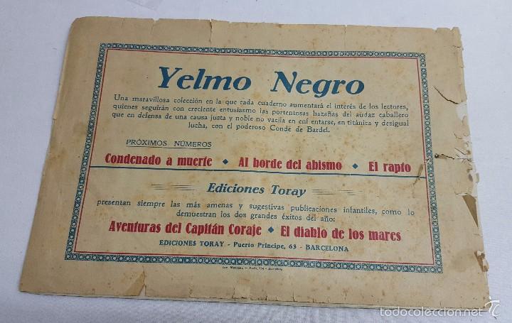 Tebeos: YELMO NEGRO N&ordm; 1 - TORAY ORIGINAL - Foto 2