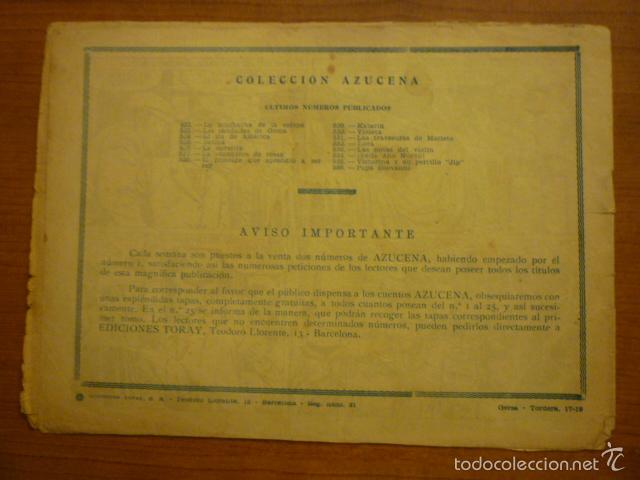 Tebeos: COLECCION AZUCENA  N&ordm;536. EDICIONES TORAY, S.A. ORIGINAL - Foto 2