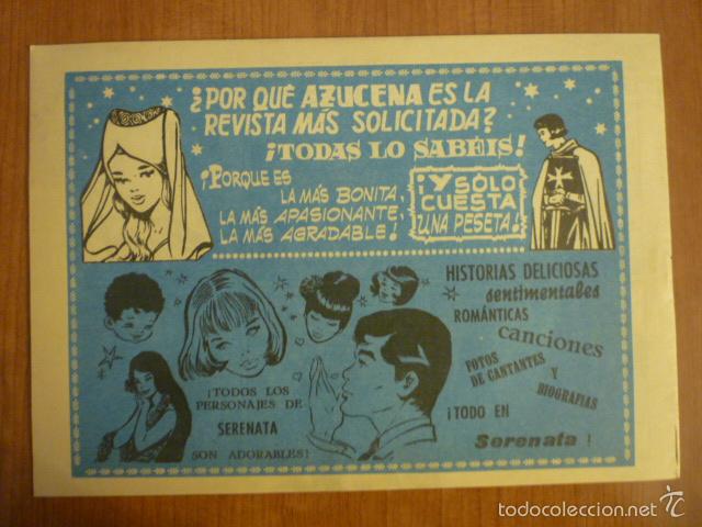 Tebeos: COLECCION AZUCENA  N&ordm;236. EDICIONES TORAY, S.A. ORIGINAL - Foto 2