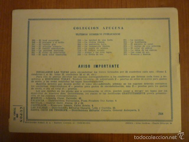 Tebeos: COLECCION  AZUCENA  N&ordm; 268. EDICIONES TORAY, S.A. ORIGINAL - Foto 2