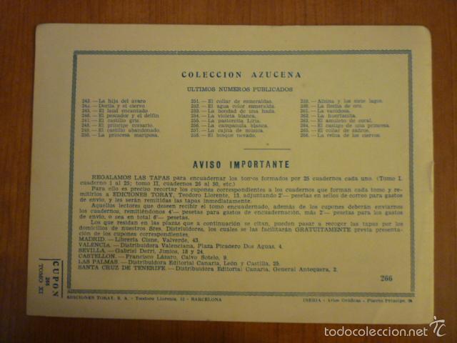 Tebeos: COLECCION  AZUCENA  N&ordm; 266. EDICIONES TORAY, S.A. ORIGINAL - Foto 2