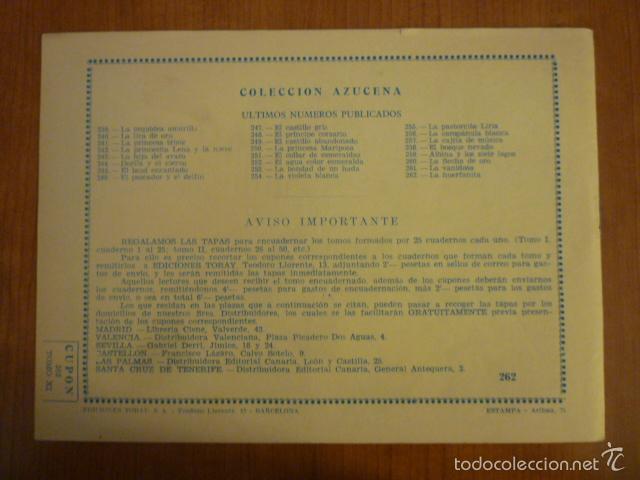 Tebeos: COLECCION  AZUCENA  N&ordm; 262. EDICIONES TORAY, S.A. ORIGINAL - Foto 2