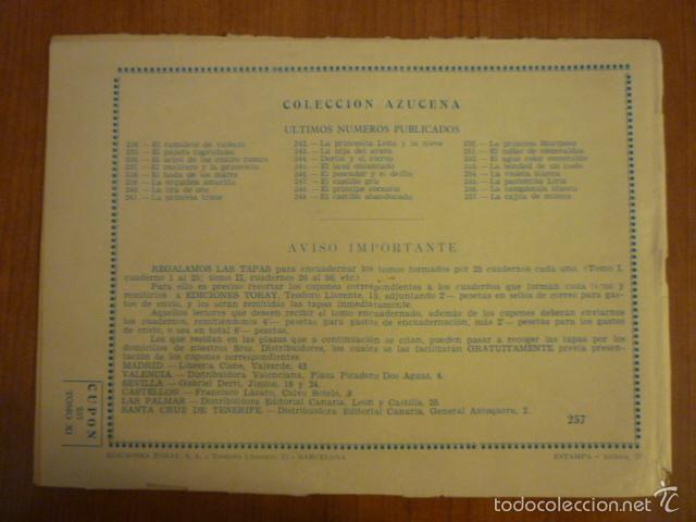 Tebeos: COLECCION  AZUCENA  N&ordm; 257. EDICIONES TORAY, S.A. ORIGINAL - Foto 2