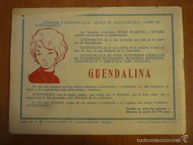 Tebeos: COLECCION AZUCENA N&ordm; 614. EDICIONES TORAY, S.A. ORIGINAL - Foto 2