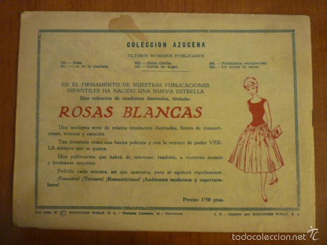 Tebeos: COLECCION AZUCENA N&ordm; 585. EDICIONES TORAY, S.A. ORIGINAL - Foto 2