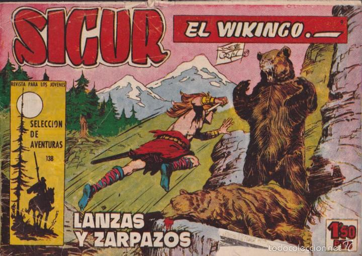 Tebeos: COMIC COLECCION SIGUR EL VIKINGO N&ordm; 9 - Foto 1