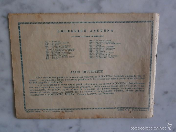 Tebeos: coleccion azuzena - la bella del cuadro - n&ordm; 500 - Foto 2