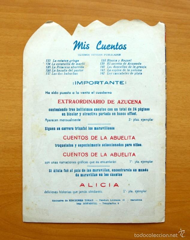 Tebeos: Colecci&oacute;n Mis Cuentos - N&ordm; 142 Los cascabeles de Plata - Ediciones Toray - Foto 3