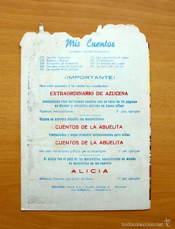 Tebeos: Colecci&oacute;n Mis Cuentos - N&ordm; 145 La barca de Chicho - Ediciones Toray - Foto 3