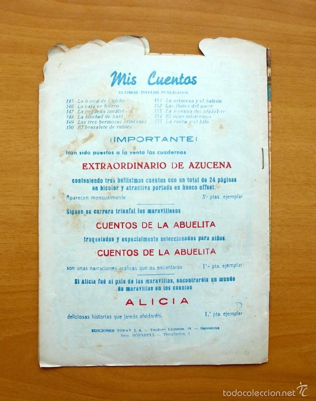 Tebeos: Colecci&oacute;n Mis Cuentos - N&ordm; 155 La rueca y el hilo - Ediciones Toray - Foto 3