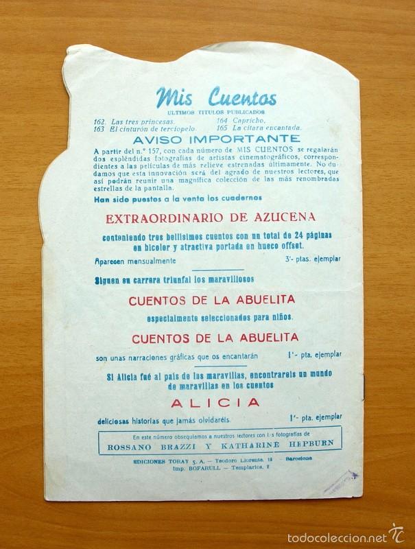 Tebeos: Colecci&oacute;n Mis Cuentos - N&ordm; 165 la citara encantada - Ediciones Toray - Foto 3