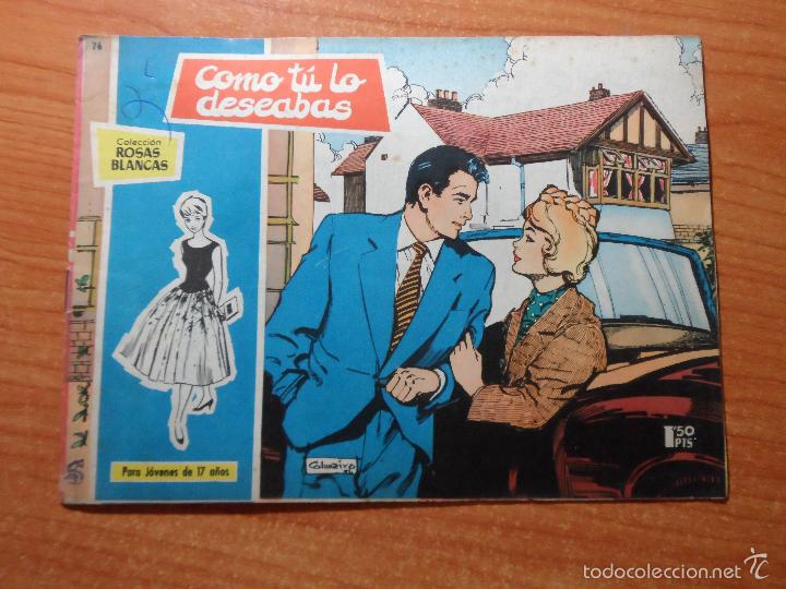 Tebeos: ROSAS BLANCAS N&ordm; 76  EDICIONES TORAY  A&Ntilde;O 1958 - Foto 1